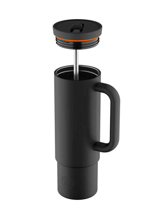 Straw Cup 800ml - Tuxedo Black