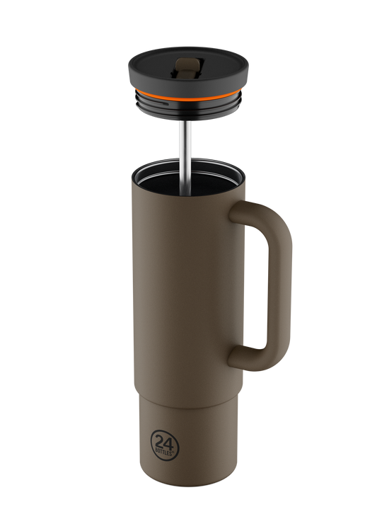 Straw Cup 800ml - Mocha