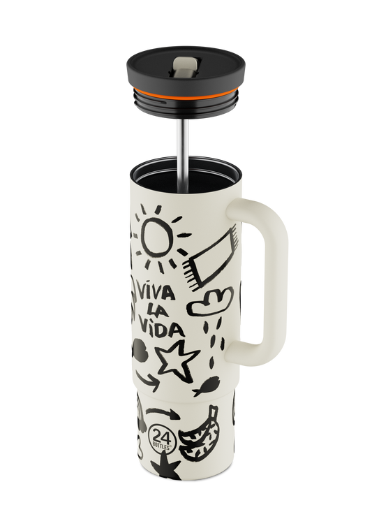 Straw Cup 800ml - Viva la Vida