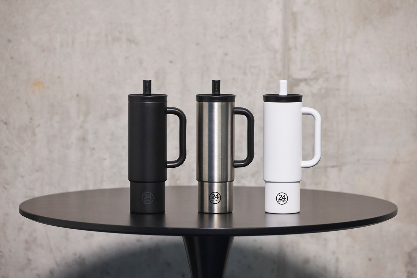 Straw Cup 800ml - Brushed Steel