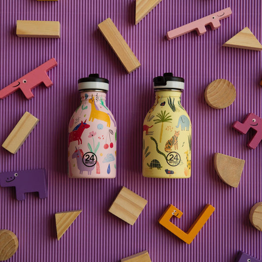 Urban Bottle 250ml - Jungle Friends (color lid)