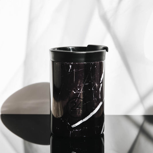 Travel Tumbler 350ml - Black Marble