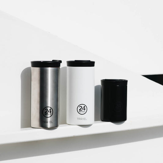 Travel Tumbler 350ml - Stone Tuxedo Black
