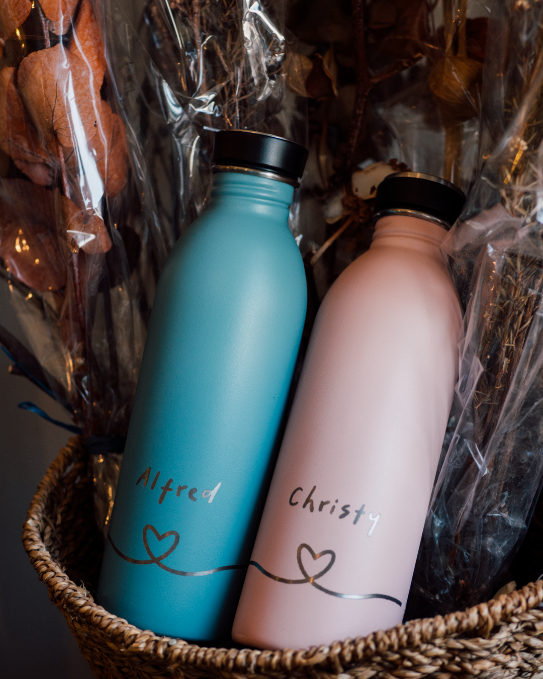 Urban Bottle 500ml - Gold Blue + Dusty Pink