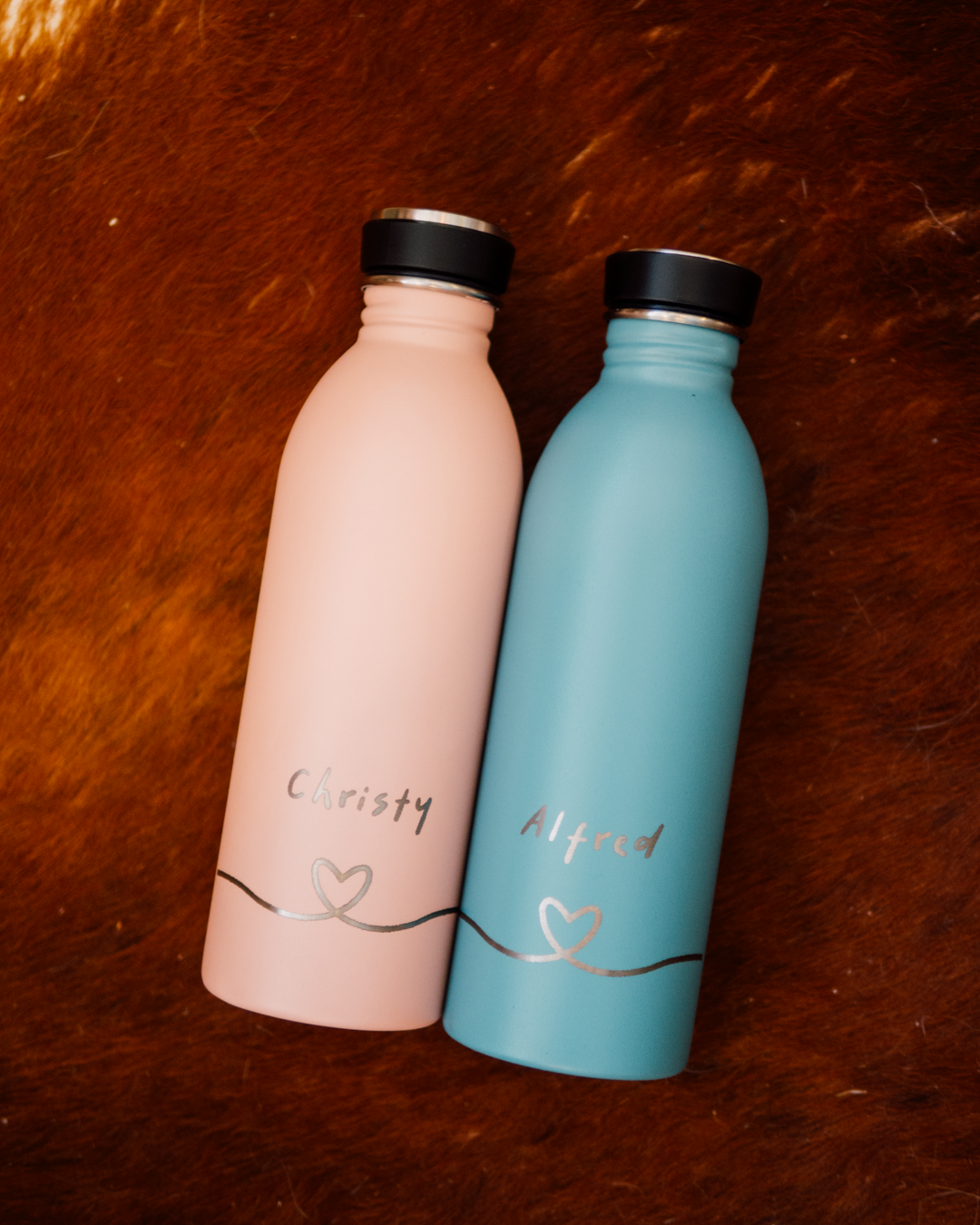 Urban Bottle 500ml - Gold Blue + Dusty Pink