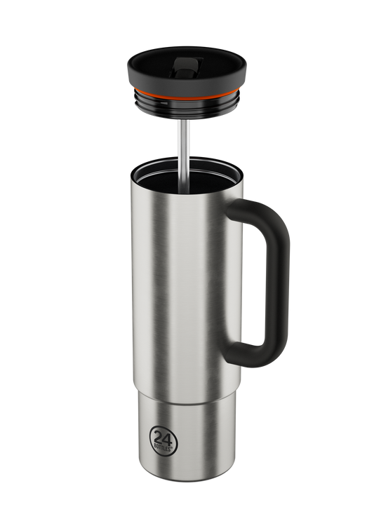 Straw Cup 800ml -  Brushed Steel