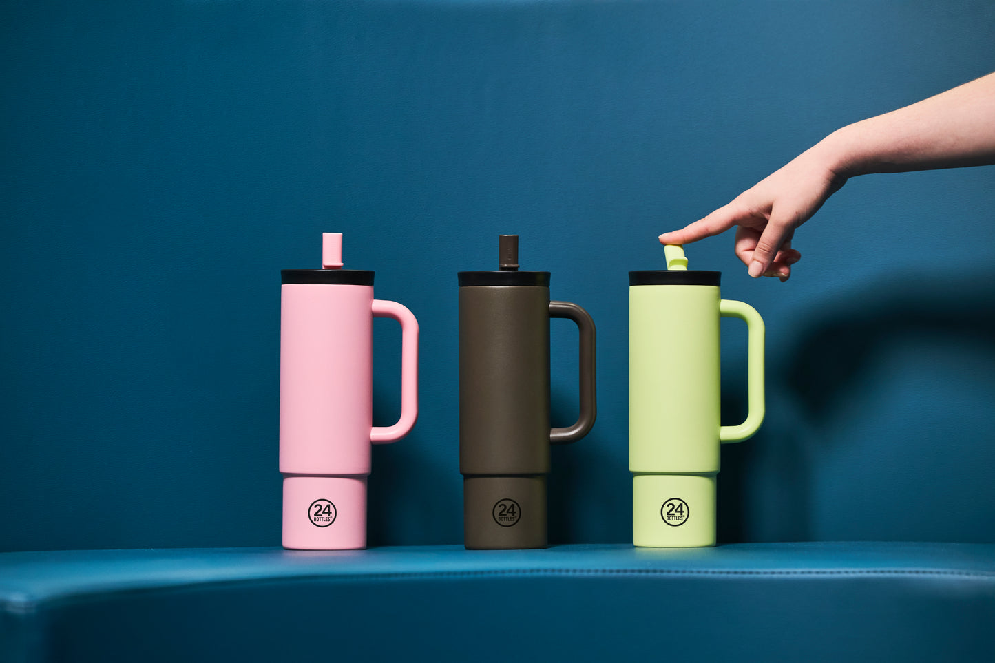 Straw Cup 800ml -  Flamingo