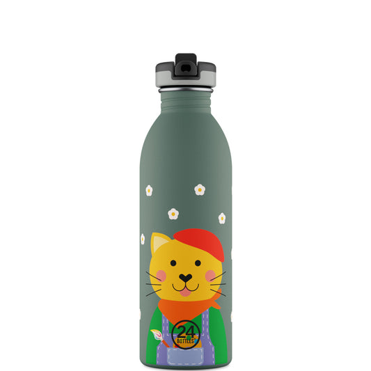 Urban Bottle 500ml - Smart Cat (color lid)