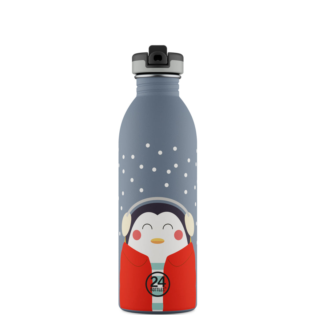 Urban Bottle 500ml - Happy Penguin (color lid)