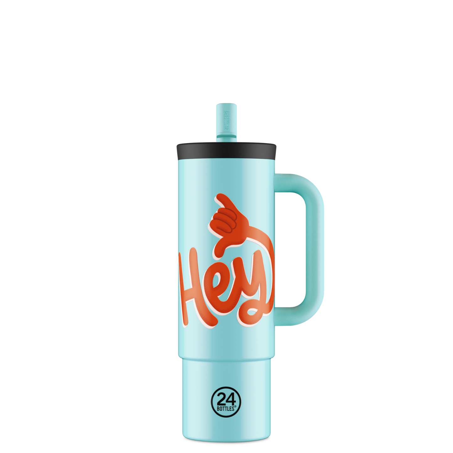 Straw Cup 800ml -  Hey! Blue
