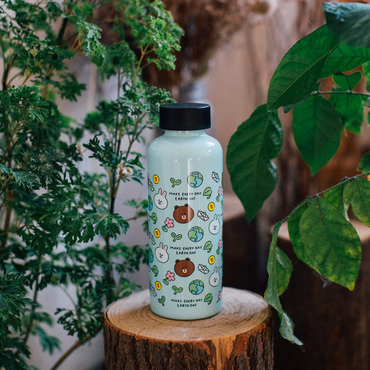 LINE FRIENDS with Mama Wata: 𝗠𝗮𝗸𝗲 𝗘𝘃𝗲𝗿𝘆 𝗗𝗮𝘆 𝗘𝗮𝗿𝘁𝗵 𝗗𝗮𝘆 𝗖𝗼𝗹𝗹𝗲𝗰𝘁𝗶𝗼𝗻 - Azure 500ml